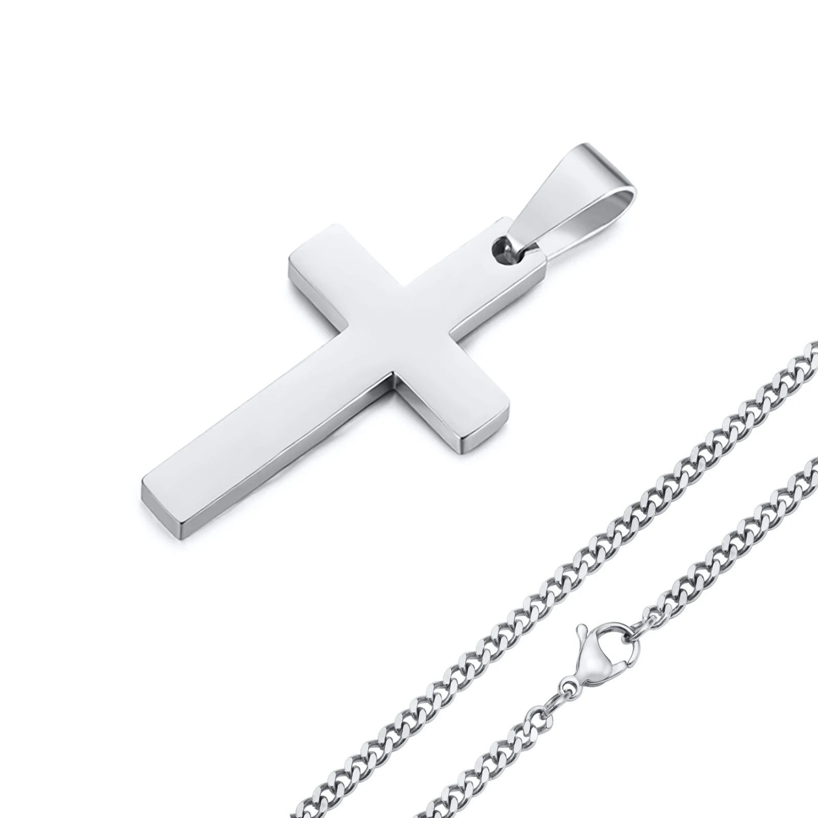 Escapulário Cruz Inox – Fé, Força e Estilo