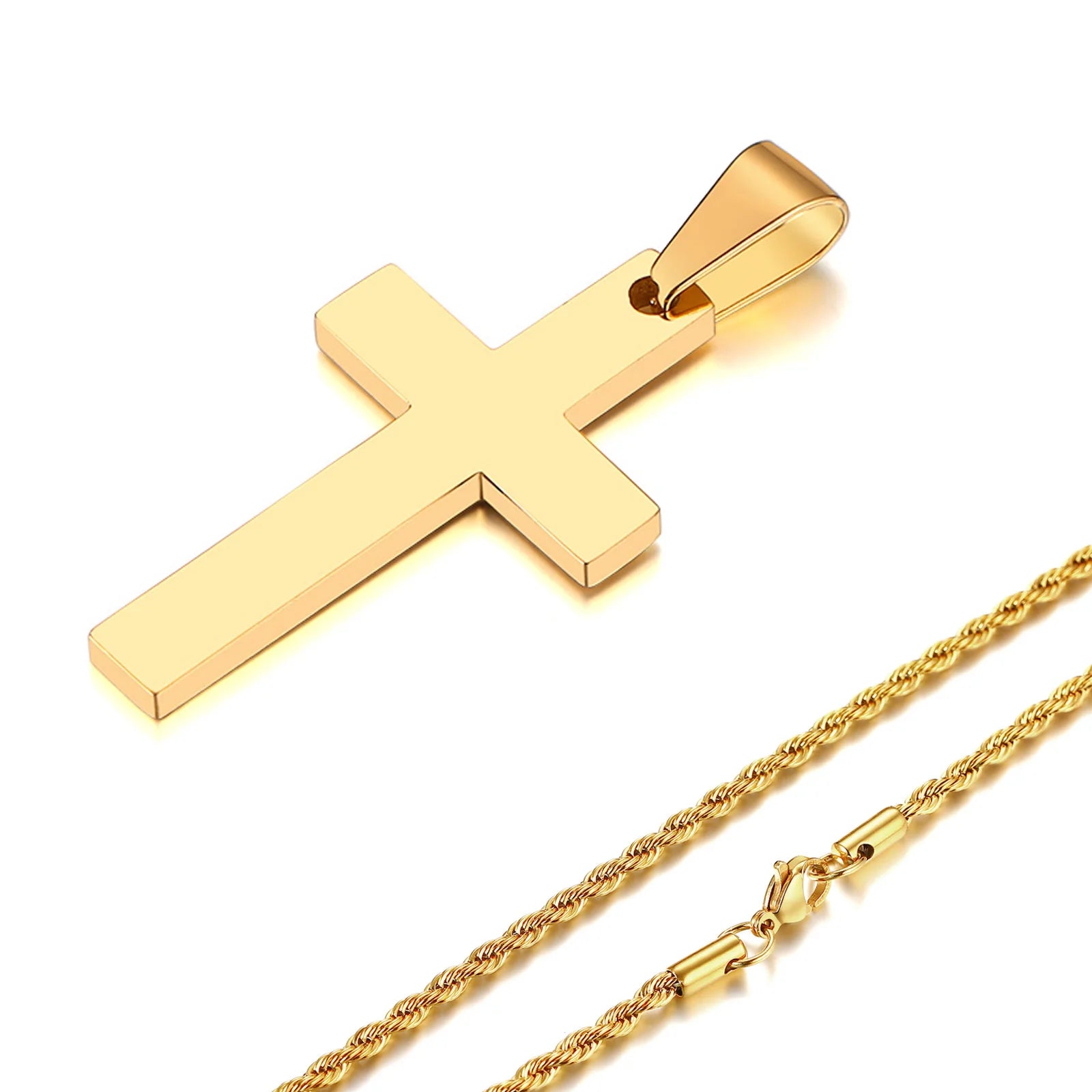Escapulário Cruz Inox – Fé, Força e Estilo