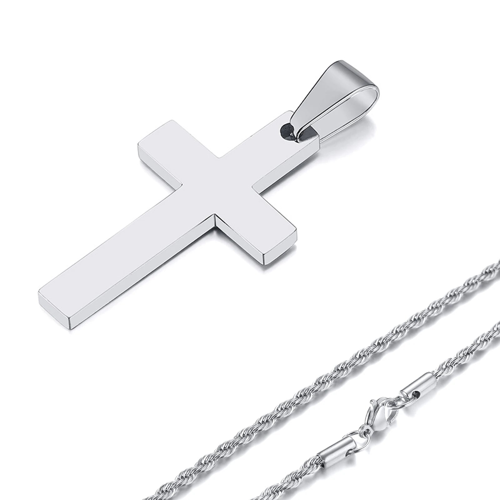 Escapulário Cruz Inox – Fé, Força e Estilo