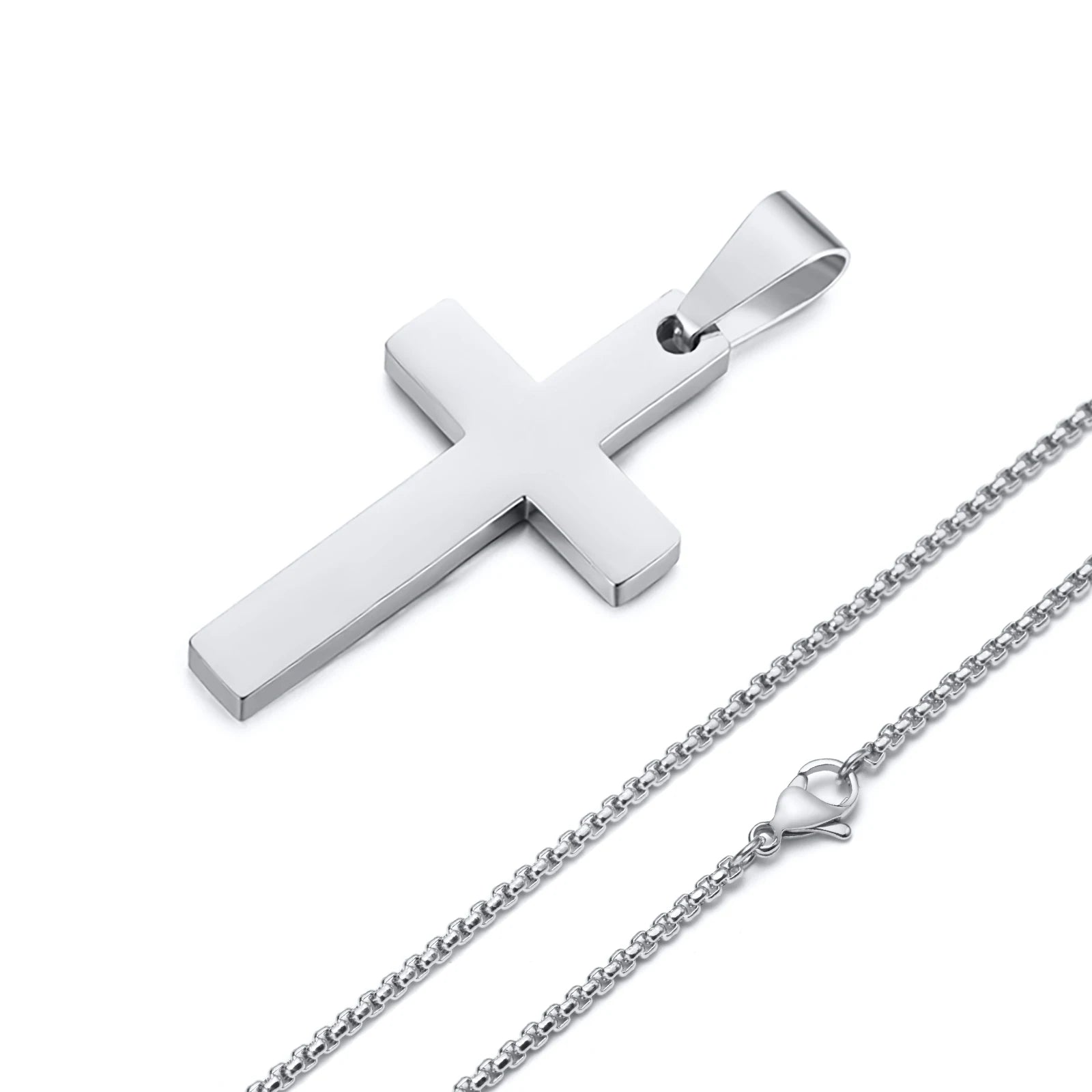 Escapulário Cruz Inox – Fé, Força e Estilo