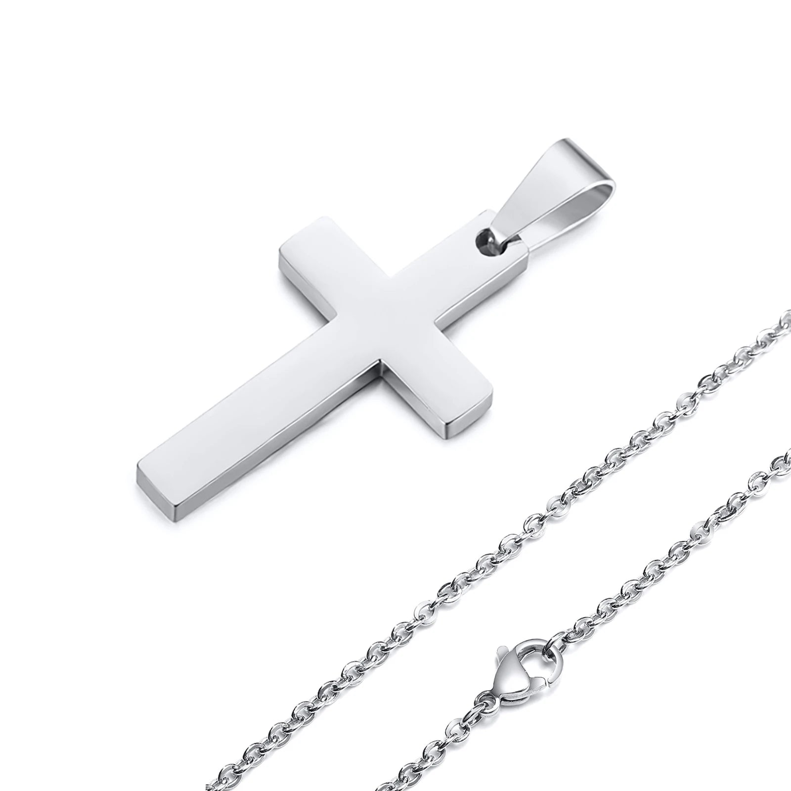 Escapulário Cruz Inox – Fé, Força e Estilo