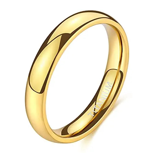 Anel Liso Dourado