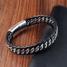 Pulseira Berloque Magnética de Couro