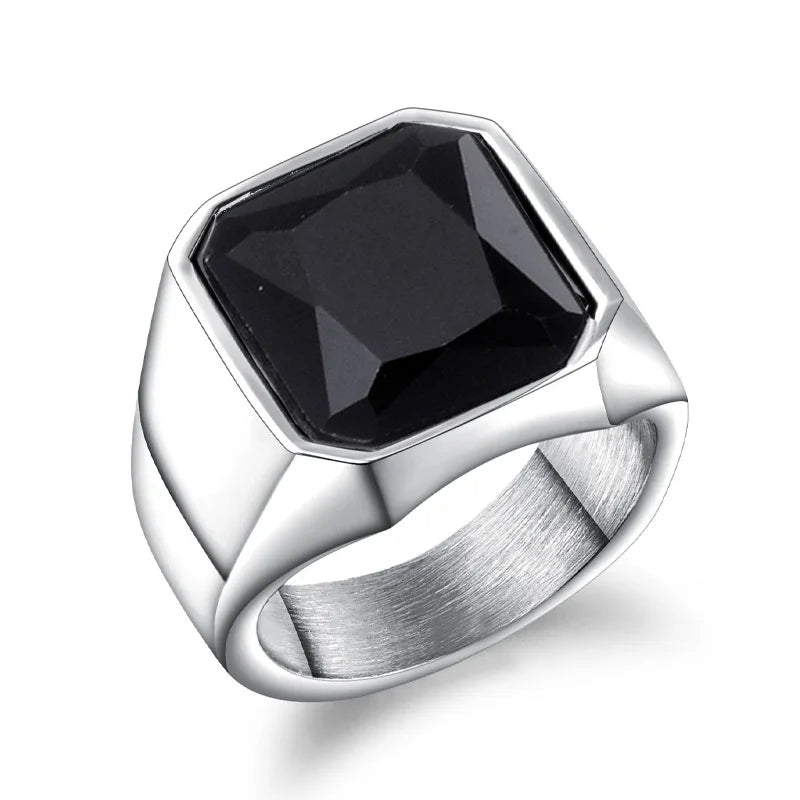 Anel Retro Preto