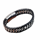 Pulseira Berloque Magnética de Couro