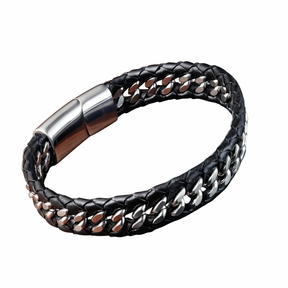 Pulseira Berloque Magnética de Couro